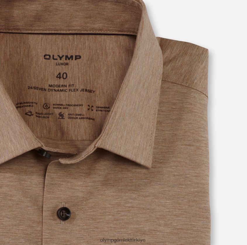 Giyim OLYMP luxor 24/seven modern kesim, iş gömleği, yeni kent, doğal PL4DLH1044 - Görsel 2