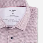 Giyim OLYMP luxor 24/seven modern kesim, iş gömleği, yeni kent, koyu kırmızı PL4DLH1122 - Görsel 2