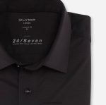 Giyim OLYMP luxor 24/seven modern kesim, iş gömleği, yeni kent, siyah PL4DLH976 - Görsel 2