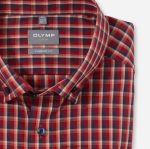 Giyim OLYMP Luxor Comfort Fit, İş Gömleği, Düğmeli, Kırmızı PL4DLH1525 - Görsel 2