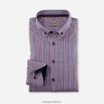 Giyim OLYMP Luxor Comfort Fit, İş Gömleği, Düğmeli, Kırmızı PL4DLH1638