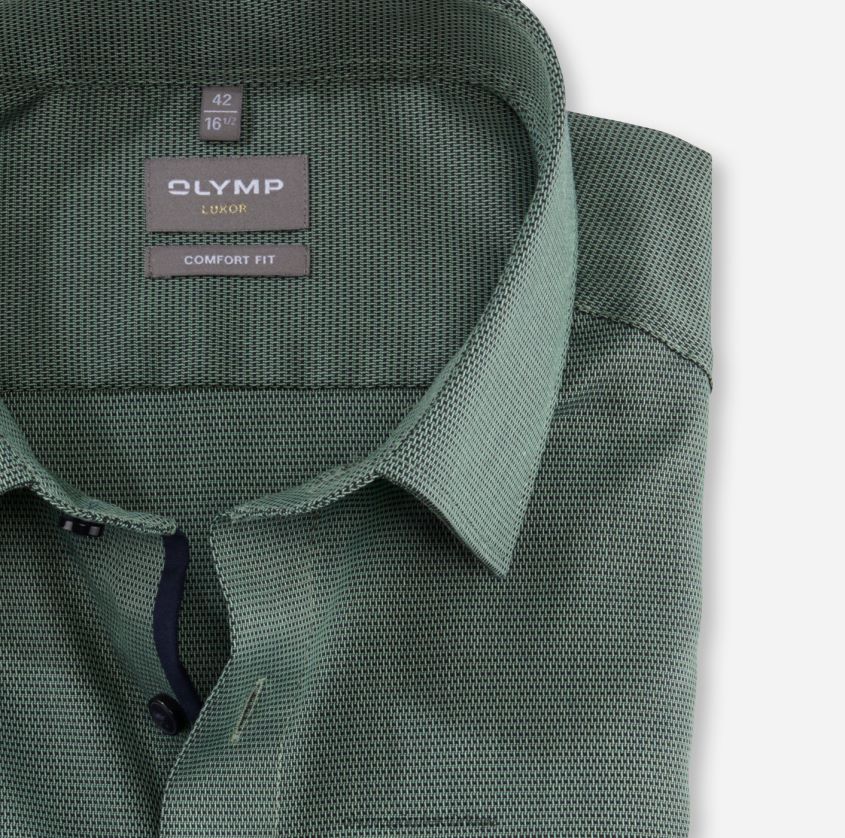 Giyim OLYMP Luxor Comfort Fit, İş Gömleği, New Kent, Açık Yeşil PL4DLH1587 - Görsel 2