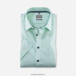 Giyim OLYMP Luxor Comfort Fit, İş Gömleği, New Kent, Açık Yeşil PL4DLH1628