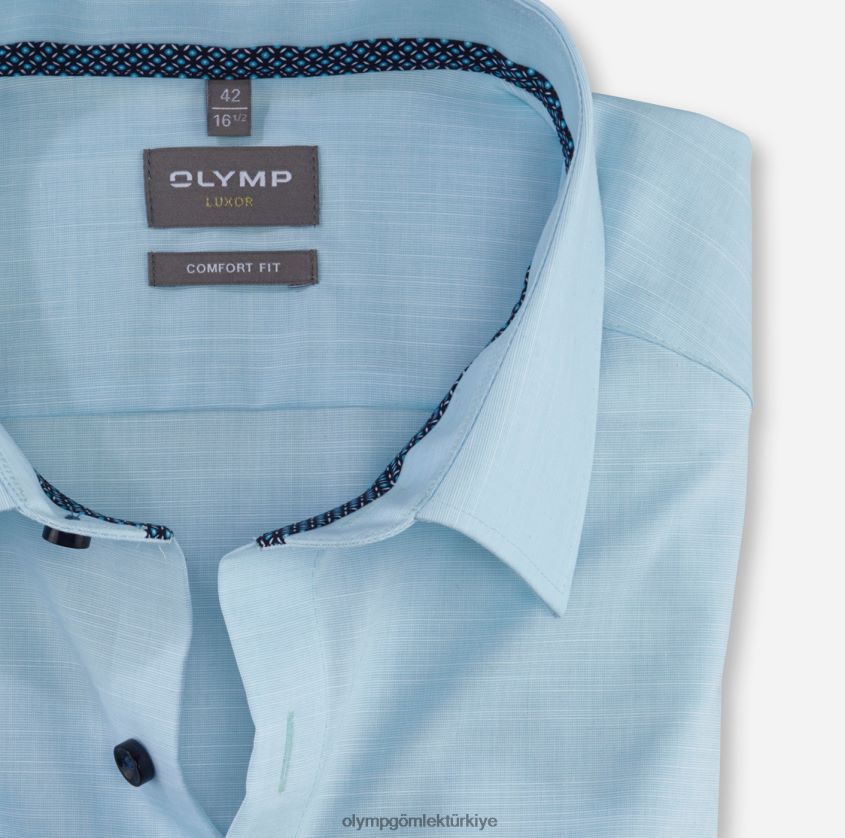 Giyim OLYMP Luxor Comfort Fit, İş Gömleği, New Kent, Aqua PL4DLH1630 - Görsel 2
