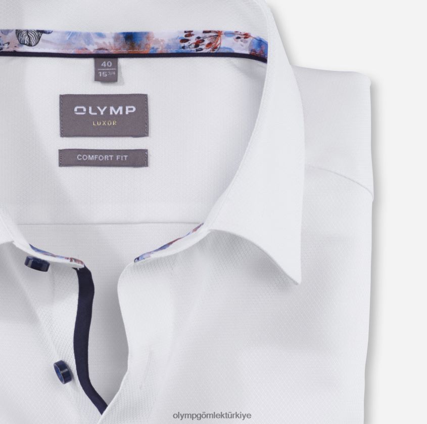 Giyim OLYMP Luxor Comfort Fit, İş Gömleği, New Kent, Beyaz PL4DLH1621 - Görsel 2