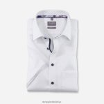 Giyim OLYMP Luxor Comfort Fit, İş Gömleği, New Kent, Beyaz PL4DLH1621