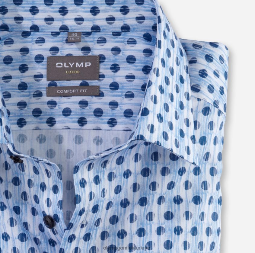 Giyim OLYMP Luxor Comfort Fit, İş Gömleği, New Kent, Bleu PL4DLH1519 - Görsel 2