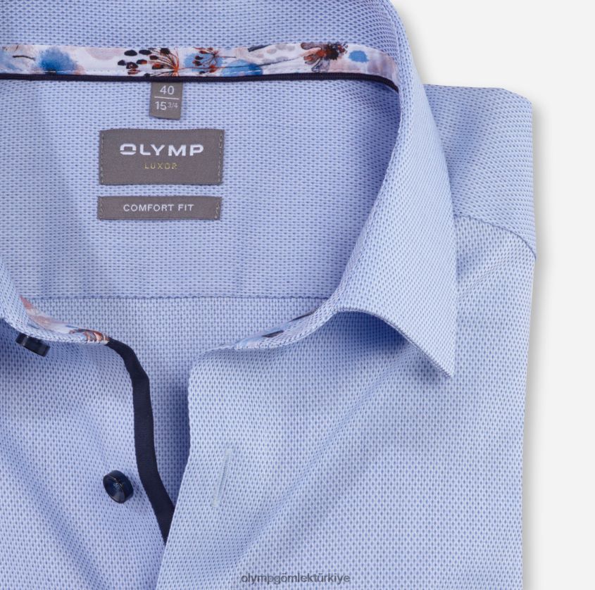 Giyim OLYMP Luxor Comfort Fit, İş Gömleği, New Kent, Bleu PL4DLH1618 - Görsel 2