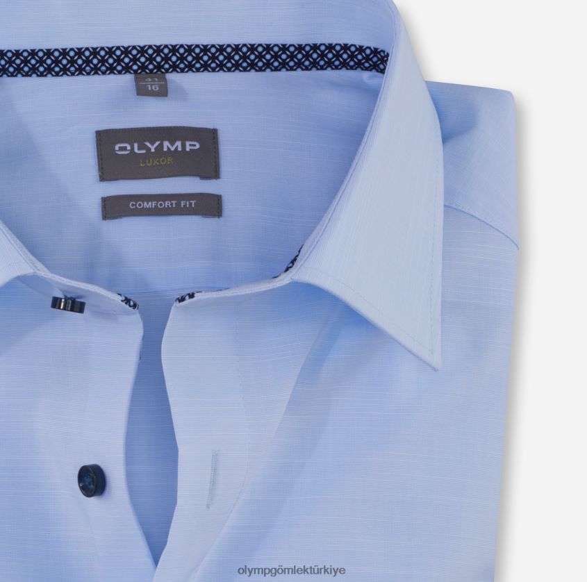Giyim OLYMP Luxor Comfort Fit, İş Gömleği, New Kent, Bleu PL4DLH1623 - Görsel 2