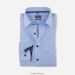 Giyim OLYMP Luxor Comfort Fit, İş Gömleği, New Kent, Bleu PL4DLH1623