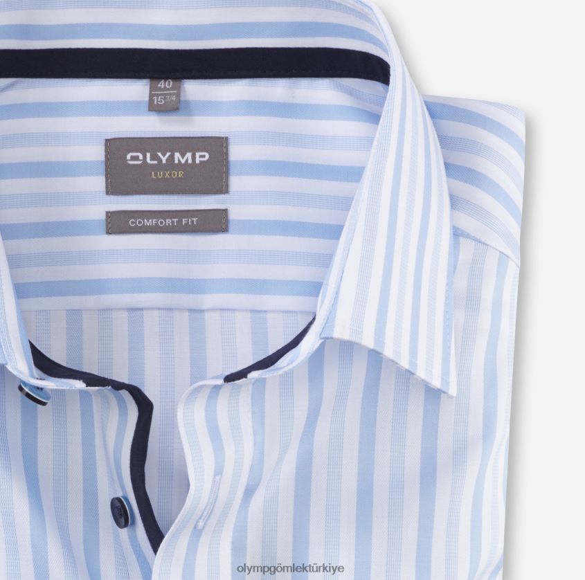 Giyim OLYMP Luxor Comfort Fit, İş Gömleği, New Kent, Bleu PL4DLH1652 - Görsel 2