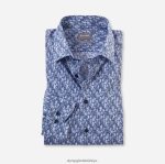 Giyim OLYMP Luxor Comfort Fit, İş Gömleği, New Kent, Bleu PL4DLH1656