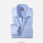 Giyim OLYMP Luxor Comfort Fit, İş Gömleği, New Kent, Bleu PL4DLH1682