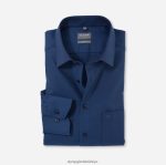 Giyim OLYMP Luxor Comfort Fit, İş Gömleği, New Kent, Duman Mavisi PL4DLH1579