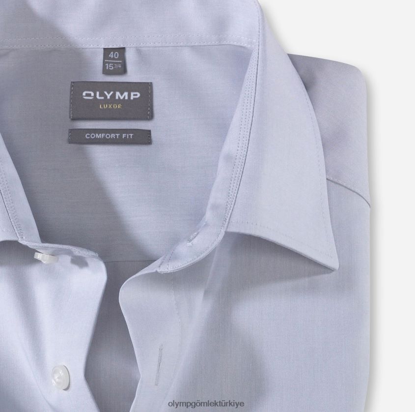 Giyim OLYMP Luxor Comfort Fit, İş Gömleği, New Kent, Gümüş Grisi PL4DLH1680 - Görsel 2