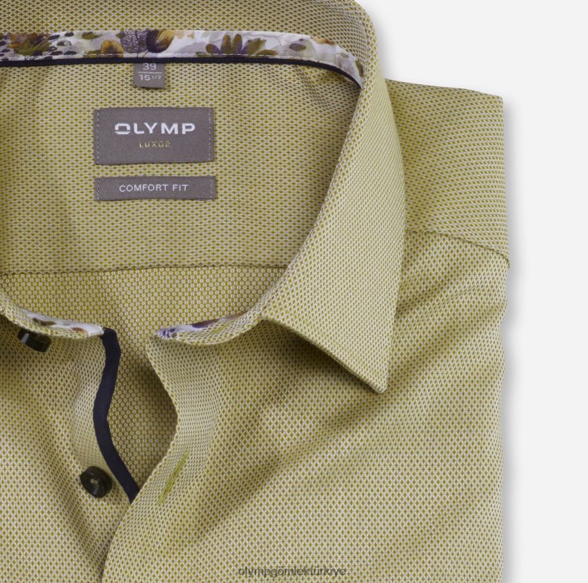 Giyim OLYMP Luxor Comfort Fit, İş Gömleği, New Kent, Limon PL4DLH1593 - Görsel 2