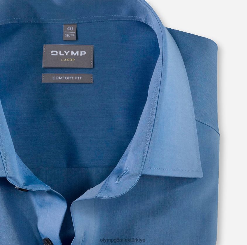 Giyim OLYMP Luxor Comfort Fit, İş Gömleği, New Kent, Mavi PL4DLH1679 - Görsel 2