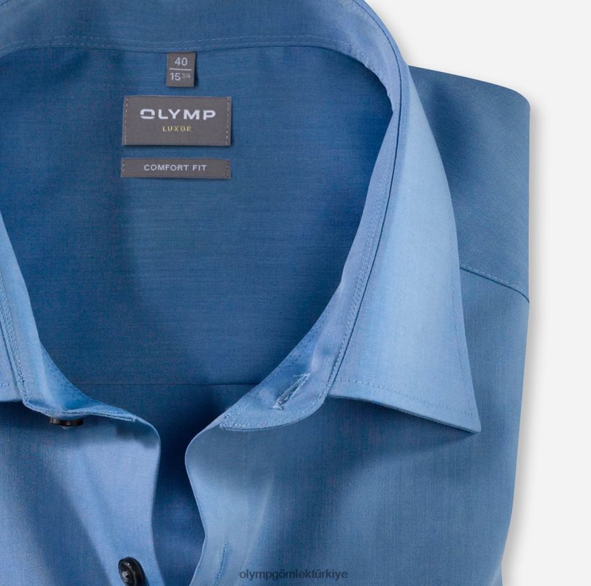 Giyim OLYMP Luxor Comfort Fit, İş Gömleği, New Kent, Mavi PL4DLH1685 - Görsel 2