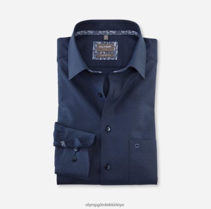 Giyim OLYMP Luxor Comfort Fit, İş Gömleği, Uzun Kollu Ekstra Uzun, New Kent, Marine PL4DLH1703