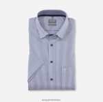 Giyim OLYMP Luxor Comfort kesim, iş gömleği, düğme altı, deniz mavisi PL4DLH1558