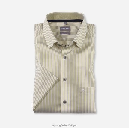 Giyim OLYMP Luxor Comfort kesim, iş gömleği, düğme altı, limon rengi PL4DLH1599