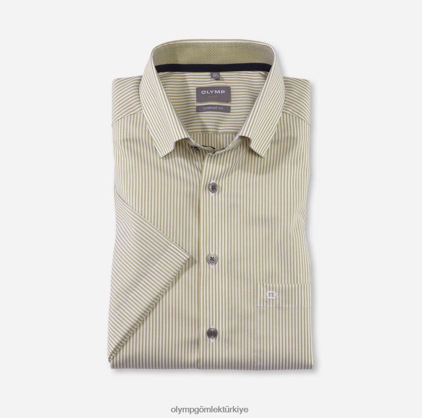 Giyim OLYMP Luxor Comfort kesim, iş gömleği, düğme altı, limon rengi PL4DLH1599 - Görsel 1