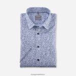 Giyim OLYMP Luxor Comfort kesim, iş gömleği, düğme altı, mavi PL4DLH1590