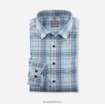 Giyim OLYMP Luxor Comfort kesim, iş gömleği, düğmeli, aqua PL4DLH1567