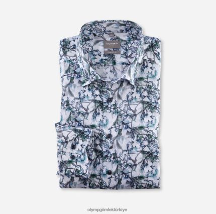 Giyim OLYMP Luxor Comfort kesim, iş gömleği, düğmeli, aqua PL4DLH1576