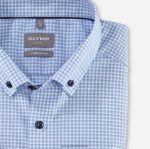Giyim OLYMP Luxor Comfort kesim, iş gömleği, düğmeli, mavi PL4DLH1649 - Görsel 2
