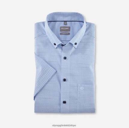 Giyim OLYMP Luxor Comfort kesim, iş gömleği, düğmeli, mavi PL4DLH1649