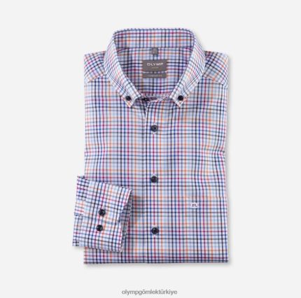 Giyim OLYMP Luxor Comfort kesim, iş gömleği, düğmeli, turuncu PL4DLH1498