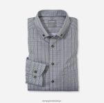 Giyim OLYMP Luxor Comfort kesim, iş gömleği, düğmeli, zeytin rengi PL4DLH1667