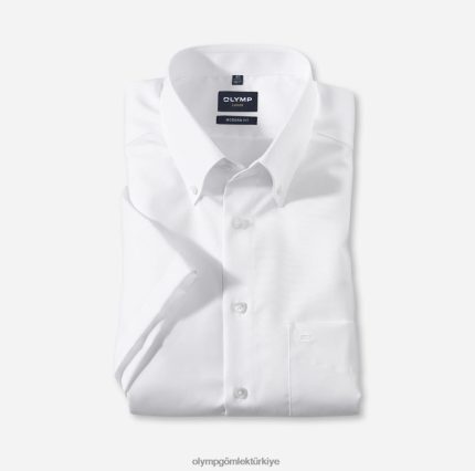 Giyim OLYMP Luxor modern kesim, iş gömleği, düğmeli, beyaz PL4DLH1379