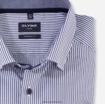 Giyim OLYMP luxor modern kesim, iş gömleği, düğmeli, deniz mavisi PL4DLH1244 - Görsel 2