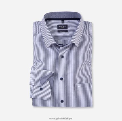 Giyim OLYMP luxor modern kesim, iş gömleği, düğmeli, deniz mavisi PL4DLH1244