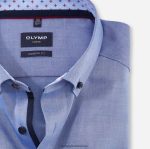 Giyim OLYMP luxor modern kesim, iş gömleği, düğmeli, duman mavisi PL4DLH1309 - Görsel 2