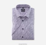 Giyim OLYMP Luxor modern kesim, iş gömleği, düğmeli, gül rengi PL4DLH1152