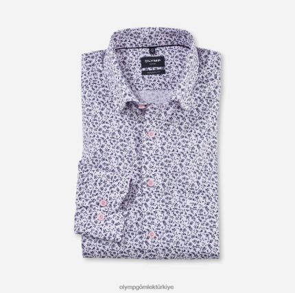 Giyim OLYMP Luxor modern kesim, iş gömleği, düğmeli, gül rengi PL4DLH1301
