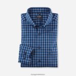 Giyim OLYMP Luxor modern kesim, iş gömleği, düğmeli, kraliyet PL4DLH1054