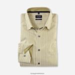Giyim OLYMP Luxor modern kesim, iş gömleği, düğmeli, limon rengi PL4DLH1020