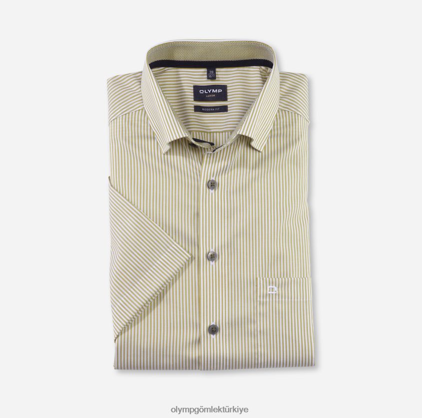 Giyim OLYMP Luxor modern kesim, iş gömleği, düğmeli, limon rengi PL4DLH1109 - Görsel 1