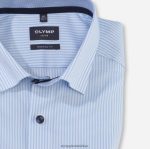 Giyim OLYMP Luxor modern kesim, iş gömleği, düğmeli, mavi PL4DLH1171 - Görsel 2