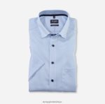 Giyim OLYMP Luxor modern kesim, iş gömleği, düğmeli, mavi PL4DLH1171