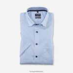 Giyim OLYMP Luxor modern kesim, iş gömleği, düğmeli, mavi PL4DLH1171