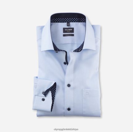 Giyim OLYMP luxor modern kesim, iş gömleği, ekstra kısa kollu, global kent, bleu PL4DLH1460