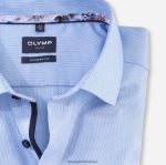 Giyim OLYMP luxor modern kesim, iş gömleği, ekstra kısa kollu, global kent, bleu PL4DLH1468 - Görsel 2