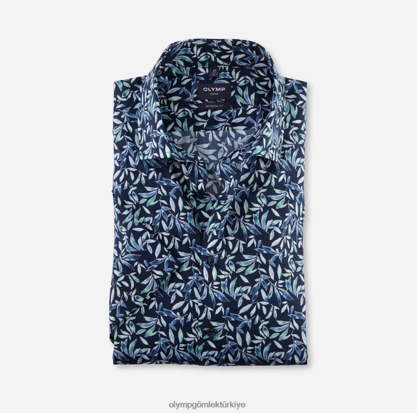Giyim OLYMP Luxor modern kesim, iş gömleği, global kent, açık yeşil PL4DLH1035 - Görsel 1