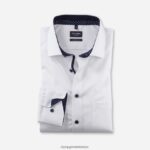 Giyim OLYMP Luxor modern kesim, iş gömleği, global kent, beyaz PL4DLH1029