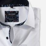 Giyim OLYMP Luxor modern kesim, iş gömleği, global kent, beyaz PL4DLH1293 - Görsel 2